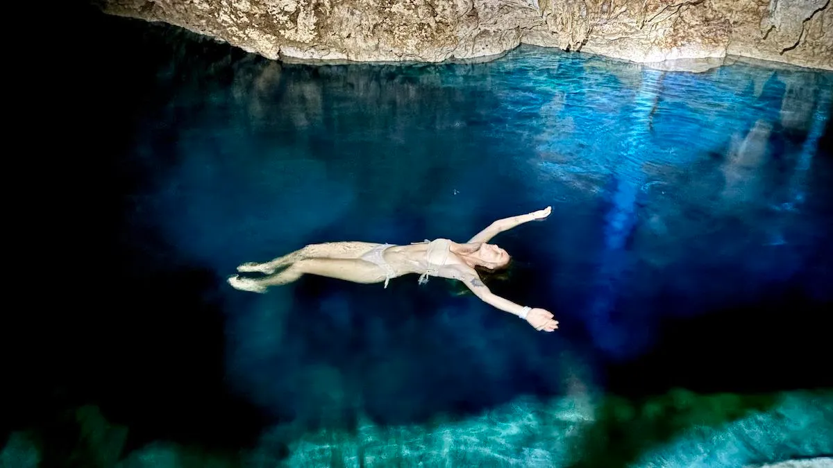 fresh water cave swimming
